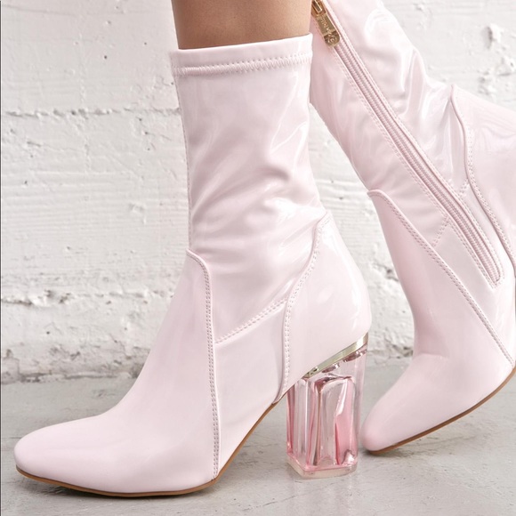 Dolls Kill Shoes - DOLLS KILL Pink Boots NWOT